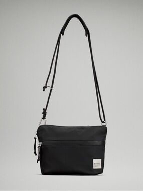 Black Lululemon Patch Logo Crossbody Bag